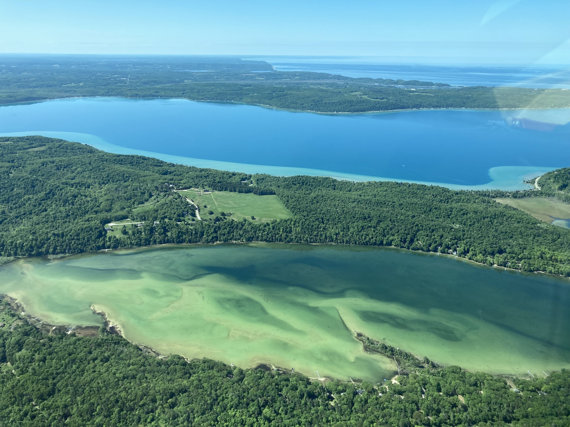 Long Lake, Crystal Lake and Lake Michigan